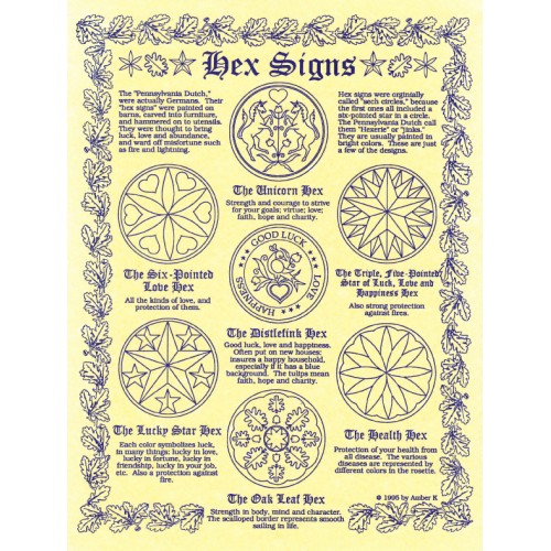 Hex Signs Pagan Poster